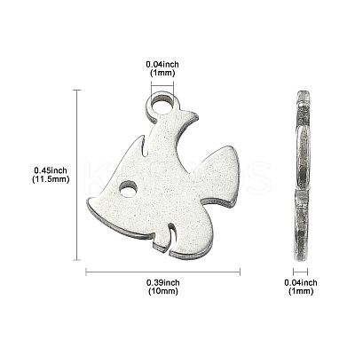 304 Stainless Steel Charms STAS-CJC0008-22P-1