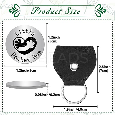 201 Stainless Steel Commemorative Coin AJEW-CN0002-24H-1