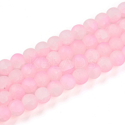 Crackle Glass Beads Strands GLAA-N009-8mm-02-1