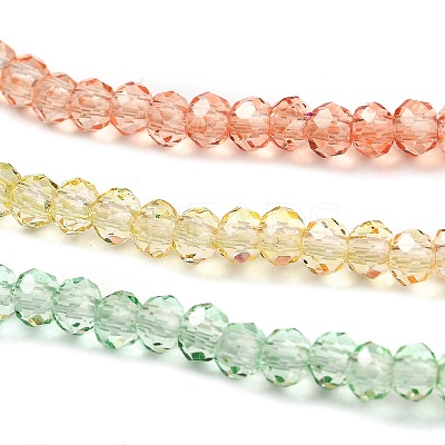 Transparent Painted Glass Beads Strands X1-DGLA-A034-T1mm-A04-1