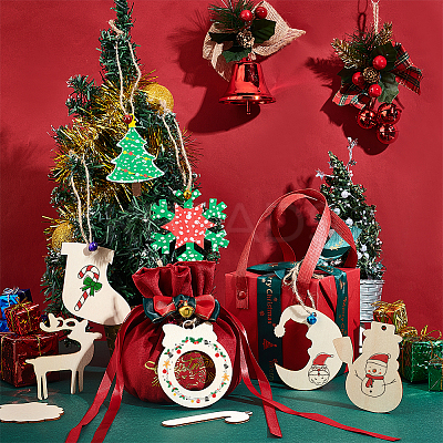 DIY Christmas Themed Pendant Decoration Making Kit DIY-WH0430-094-1