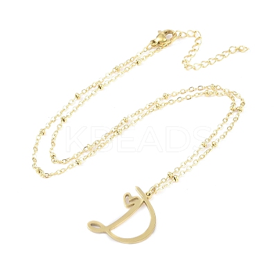 304 Stainless Steel Pendant Necklaces LS-NJEW-H029-02G-D-1