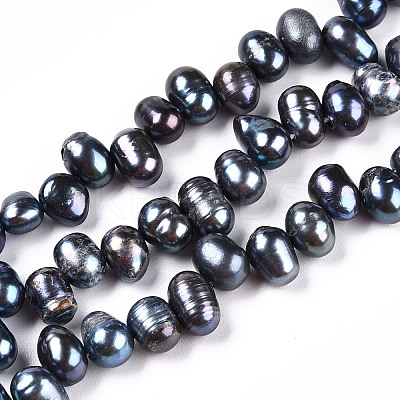 Natural Cultured Freshwater Pearl Beads Strands PEAR-N013-05L-01-1