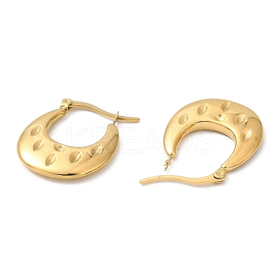Ion Plating(IP) 304 Stainless Steel Hoop Earrings EJEW-Z028-13G-1