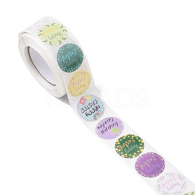 8 Patterns Easter Theme Self Adhesive Paper Sticker Rolls X1-DIY-C060-03L-1