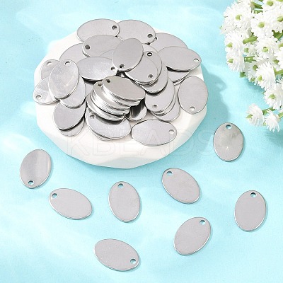 Tarnish Resistant 304 Stainless Steel Stamping Blank Tag Pendants STAS-S028-02-1