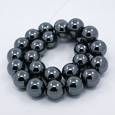 Electroplate Non-magnetic Synthetic Hematite Beads Strands G-M007-01A-1