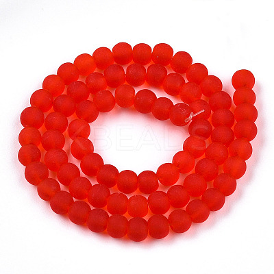 Transparent Glass Beads Strands GLAA-T032-T6mm-MD09-1