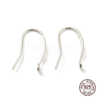925 Sterling Silver Hoop Earring Findings STER-H107-09S-1