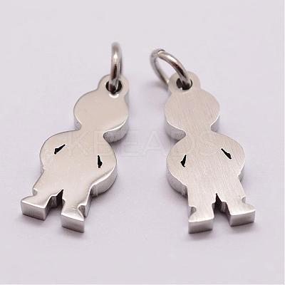 Tarnish Resistant 316 Surgical Stainless Steel Pendants STAS-K116-02P-A-1