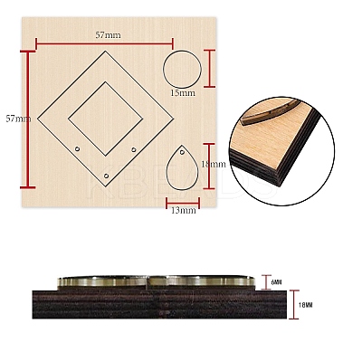 Wood Cutting Dies DIY-WH0169-84-1