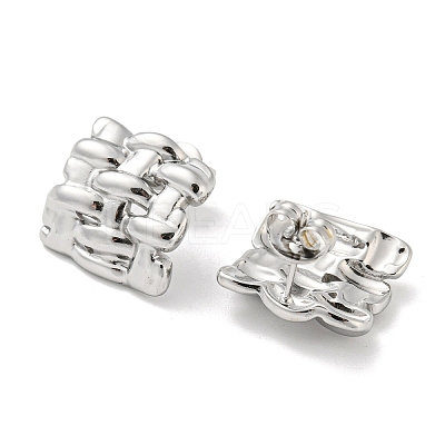 Non-Tarnish 304 Stainless Steel Stud Earrings EJEW-G367-03P-1