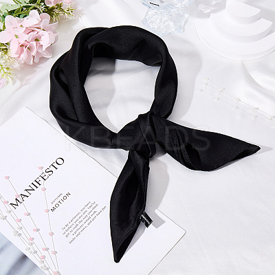 Imitated Silk Fabric Scarf for Women Girls AJEW-WH20006-114A-1