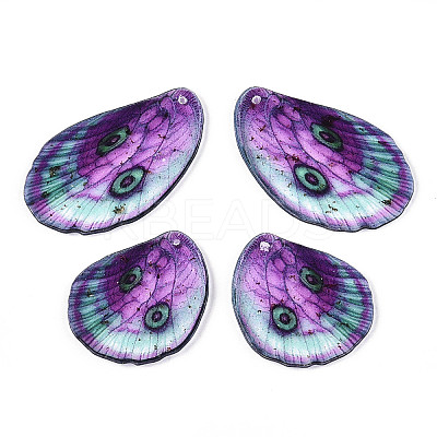Epoxy Resin Pendants RESI-N045-04B-1