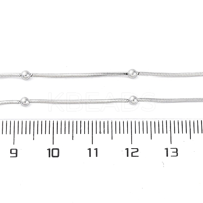 2.5MM Brass Ball Snake Chain Necklaces for Women Men KK-P302-03P-1