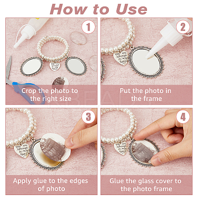 Imitation Pearl Wedding Bouquet Jewelry Set BJEW-FH0001-01B-1