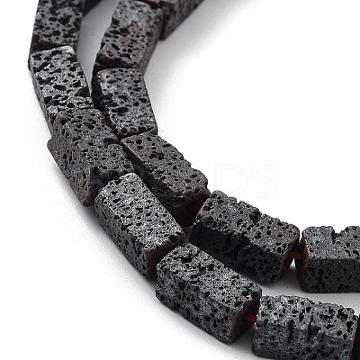 Natural Lava Rock Beads Strands G-H303-C04-1