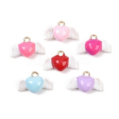Alloy Enamel Pendants ENAM-A012-15G-1