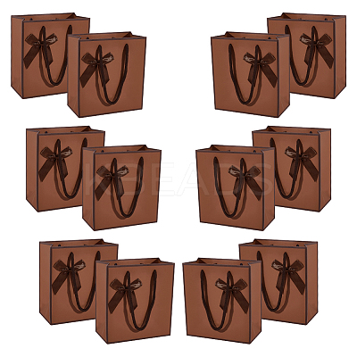 Rectangle Paper Gift Storage Bags with Handle CARB-WH0017-13C-1