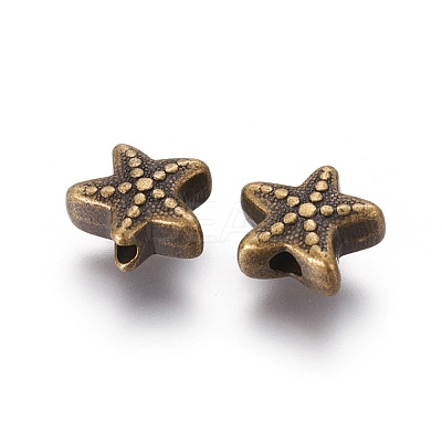 Tibetan Style Alloy Beads X-TIBE-H1078-AB-NR-1