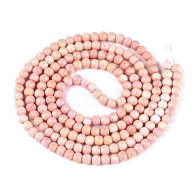 Baking Paint Glass Beads Strands DGLA-N016-6mm-M-1