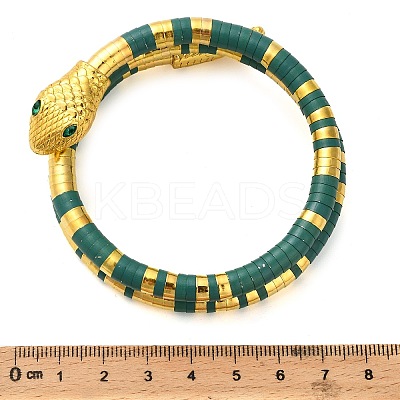 Snake Alloy Bangles for Women LS-BJEW-Z135-01G-02-1