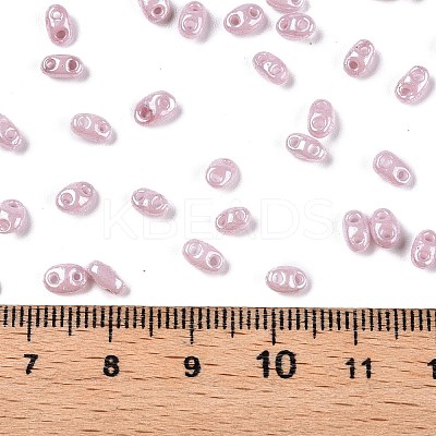 Opaque Colours Luster Glass Seed Beads SEED-T006-02E-1