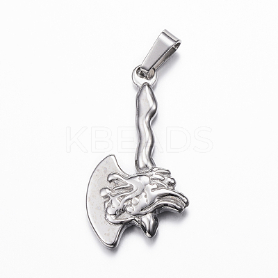 Tarnish Resistant 304 Stainless Steel Pendants STAS-K162-014P-1