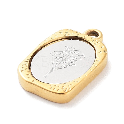 304 Stainless Steel Pendants STAS-F303-B09-1