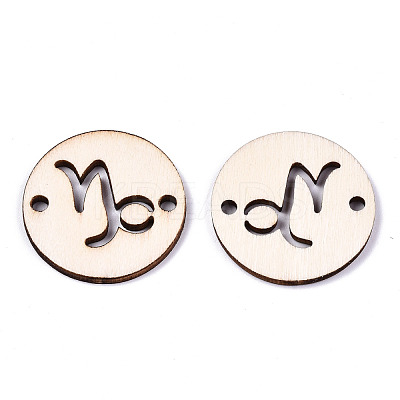 Unfinished Natural Poplar Wood Links Connectors WOOD-S045-139B-09-1