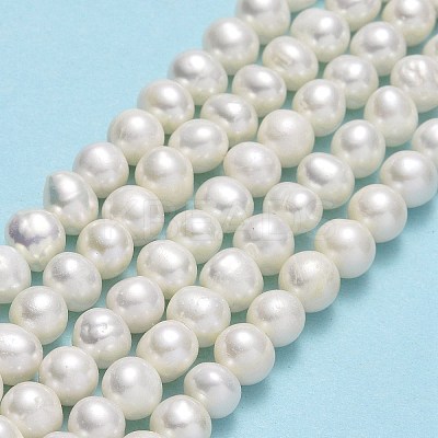 Natural Cultured Freshwater Pearl Beads Strands PEAR-F018-17E-01-1