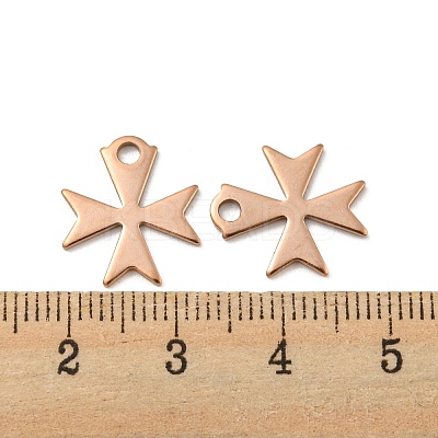 Ion Plating(IP) 304 Stainless Steel Charms STAS-C043-49RG-1