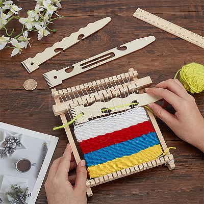 1 Set Wood Tapestry Woven Combs DIY-FG0007-01-1