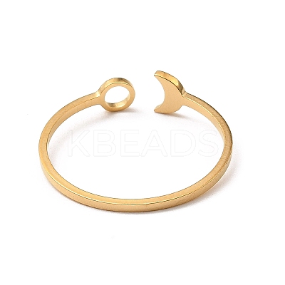 304 Stainless Steel Open Cuff Rings RJEW-Q808-01B-G-1