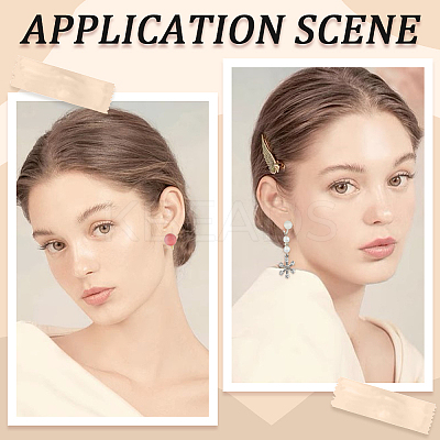20Pcs 2 Color Brass Clip-on Earring Findings KK-BBC0011-04-1