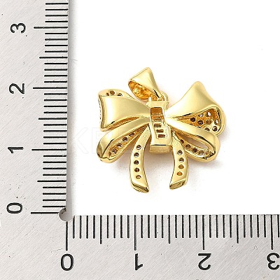Brass Micro Pave Clear Cubic Zirconia Pendants FIND-Z041-05G-1