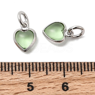 Brass Pave Cubic Zirconia Pendants KK-Z137-21P-08-1