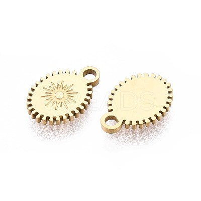 Ion Plating(IP) 304 Stainless Steel Charms STAS-H100-42G-1