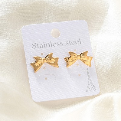 304 Stainless Steel Stud Earrings for Women EJEW-K306-04G-1