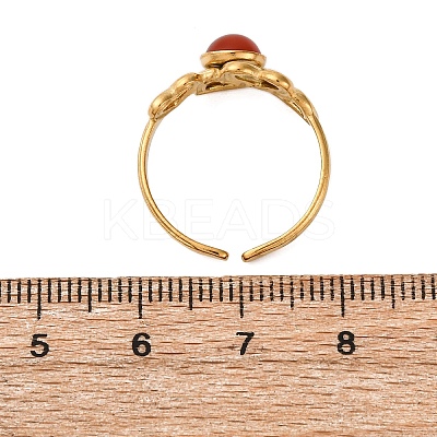 304 Stainless Steel Open Cuff Rings RJEW-A071-06G-1
