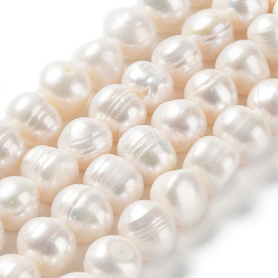 Natural Cultured Freshwater Pearl Beads Strands PEAR-E019-10-1