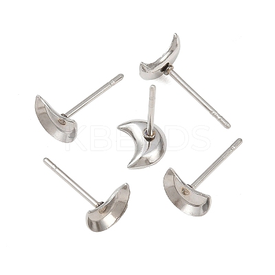 Tarnish Resistant Earring Cabochon Settings 304 Stainless Steel Ear Studs Blank Settings LS-STAS-Q170-08-1
