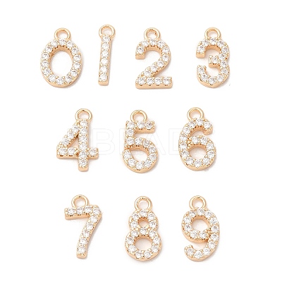 Brass with Rhinestone Pendants KK-Q770-01G-1