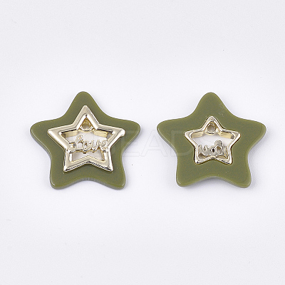 Opaque Acrylic Pendants MACR-T031-06D-1