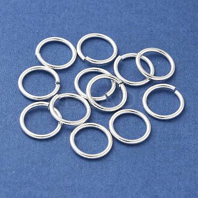 Brass Open Jump Rings KK-M165-7mm-01S-RS-1