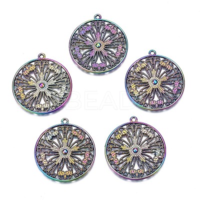 Rainbow Color Alloy Pendants PALLOY-N156-153-NR-1