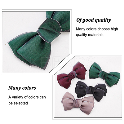 8Pcs 4 Colors Handmade Organza Bowknot DIY-FG0004-32-1