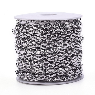 Tarnish Resistant 304 Stainless Steel Coffee Bean Chain CHS-G011-17P-1