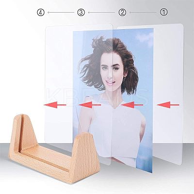Beech Wood Business Card Holder ODIS-WH0005-71-1