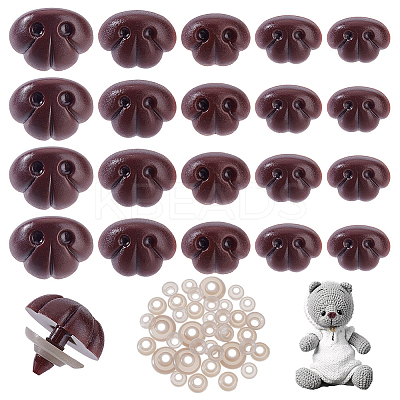 70 Bags 5 Styles Oval Resin Craft Nose DIY-GA0008-23B-1